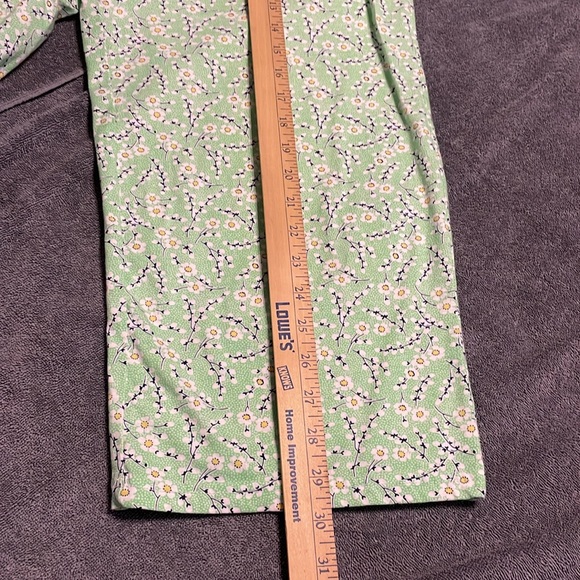 Charter Club Women’s pajama set, Yellow Top, Mint Floral Print Bottom size M/L - Picture 15 of 16